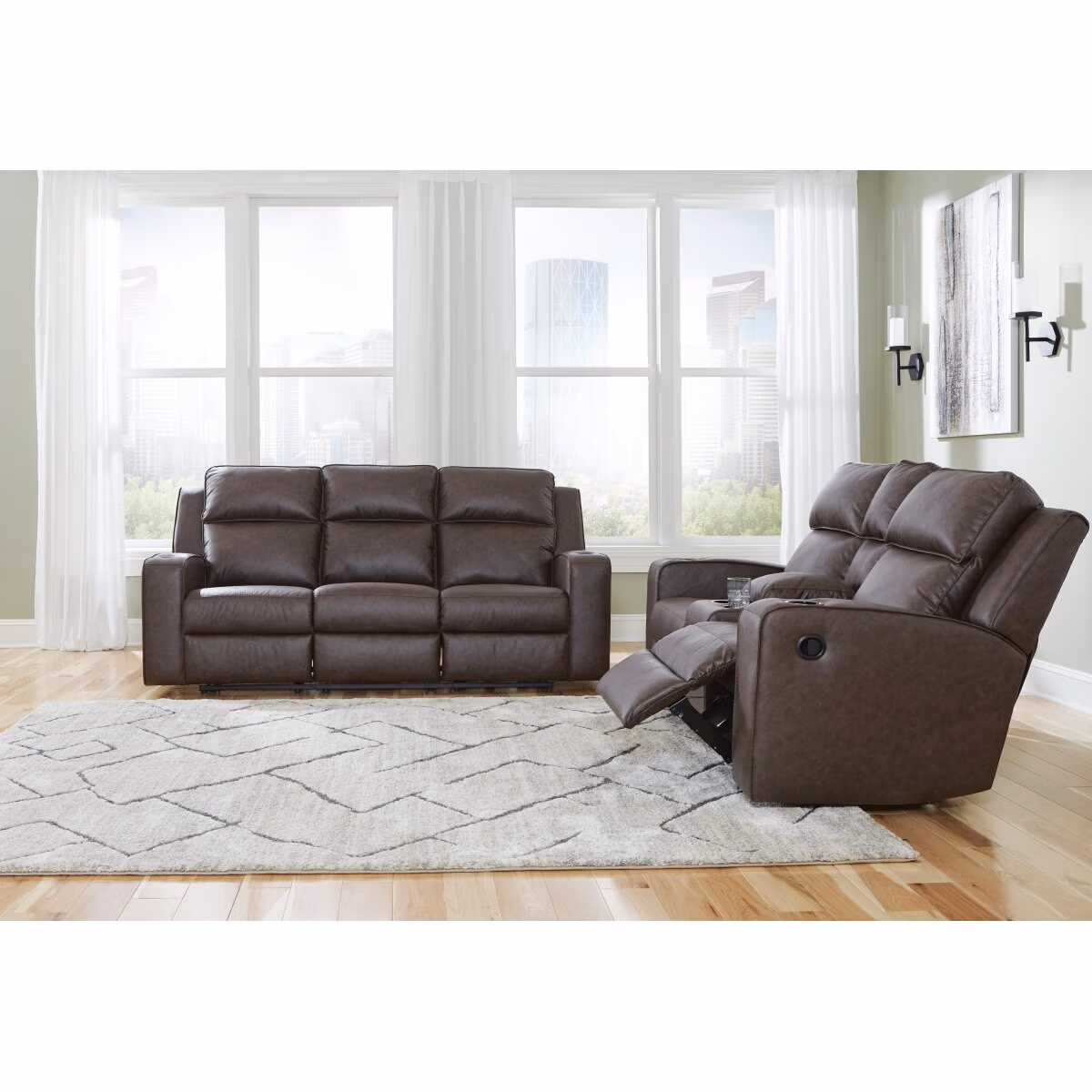 Lavenhorne Reclining Sofa and Loveseat - Image 2