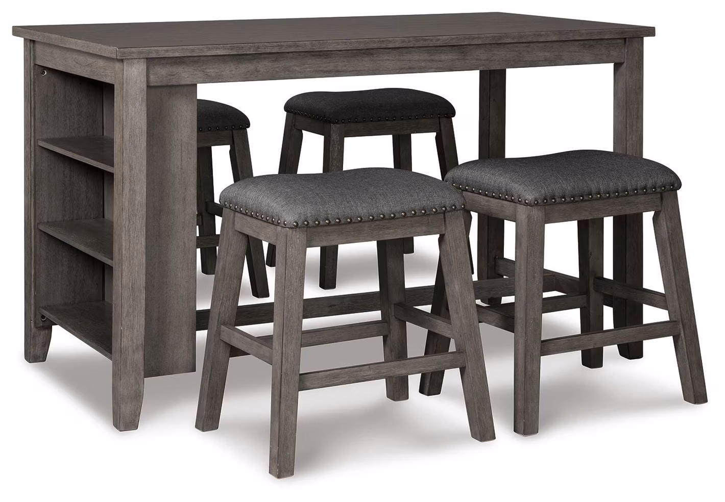 adfae5ada66405ac0097347c3f9f6e94 Caitbrook Counter Height Dining Table and 4 Barstools - Image 1