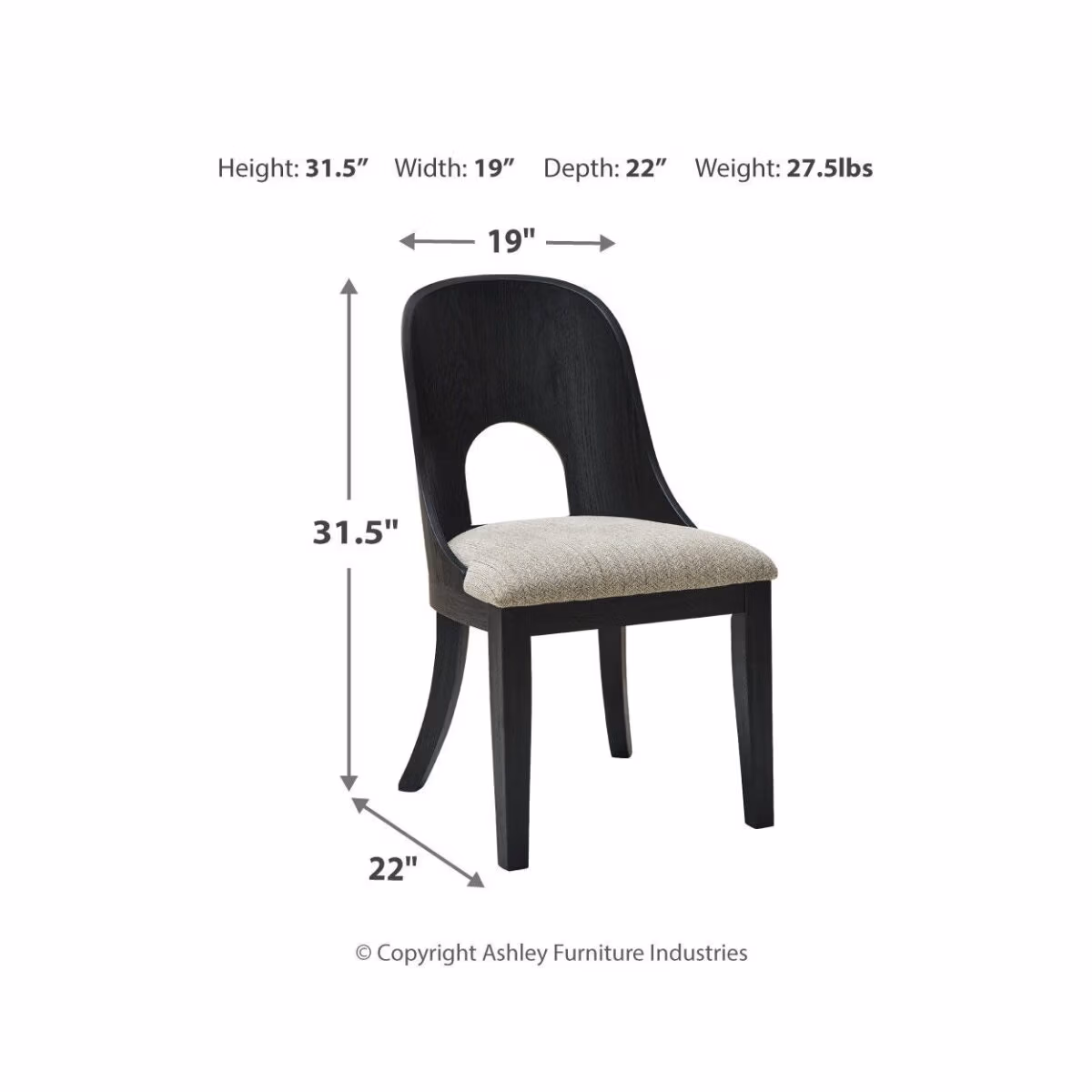 Rowanbeck Dining Table and 6 Chairs - Image 7