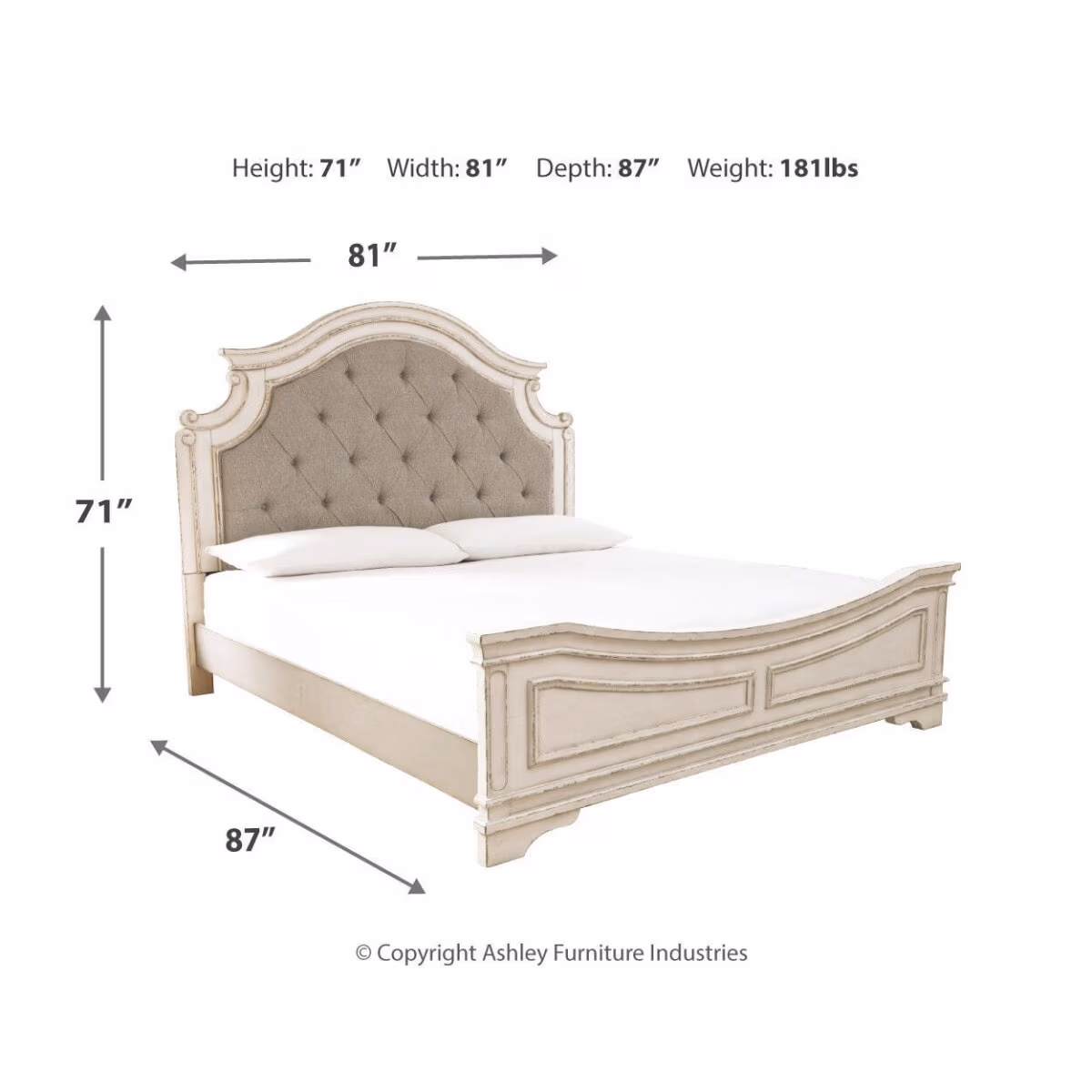 Realyn California King Panel Bed, Dresser, Mirror and Nightstand - Image 9