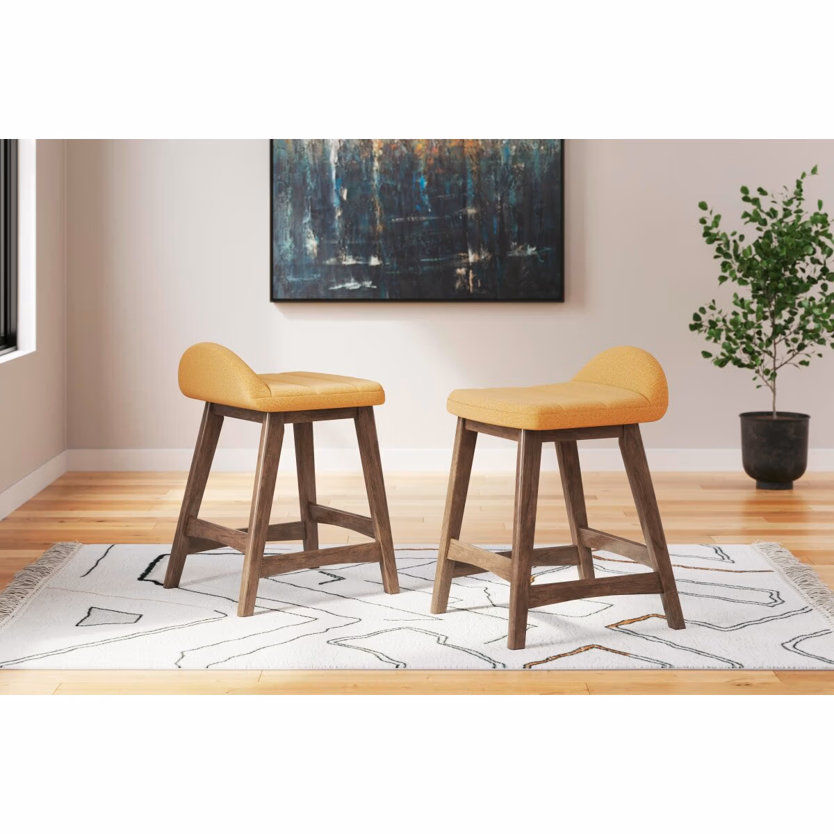 Lyncott Counter Height Bar Stool - Image 10