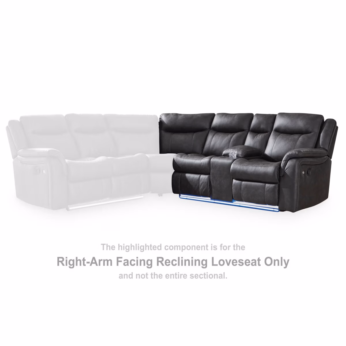 Sultan Meadow Right-Arm Facing Reclining Loveseat - Image 3