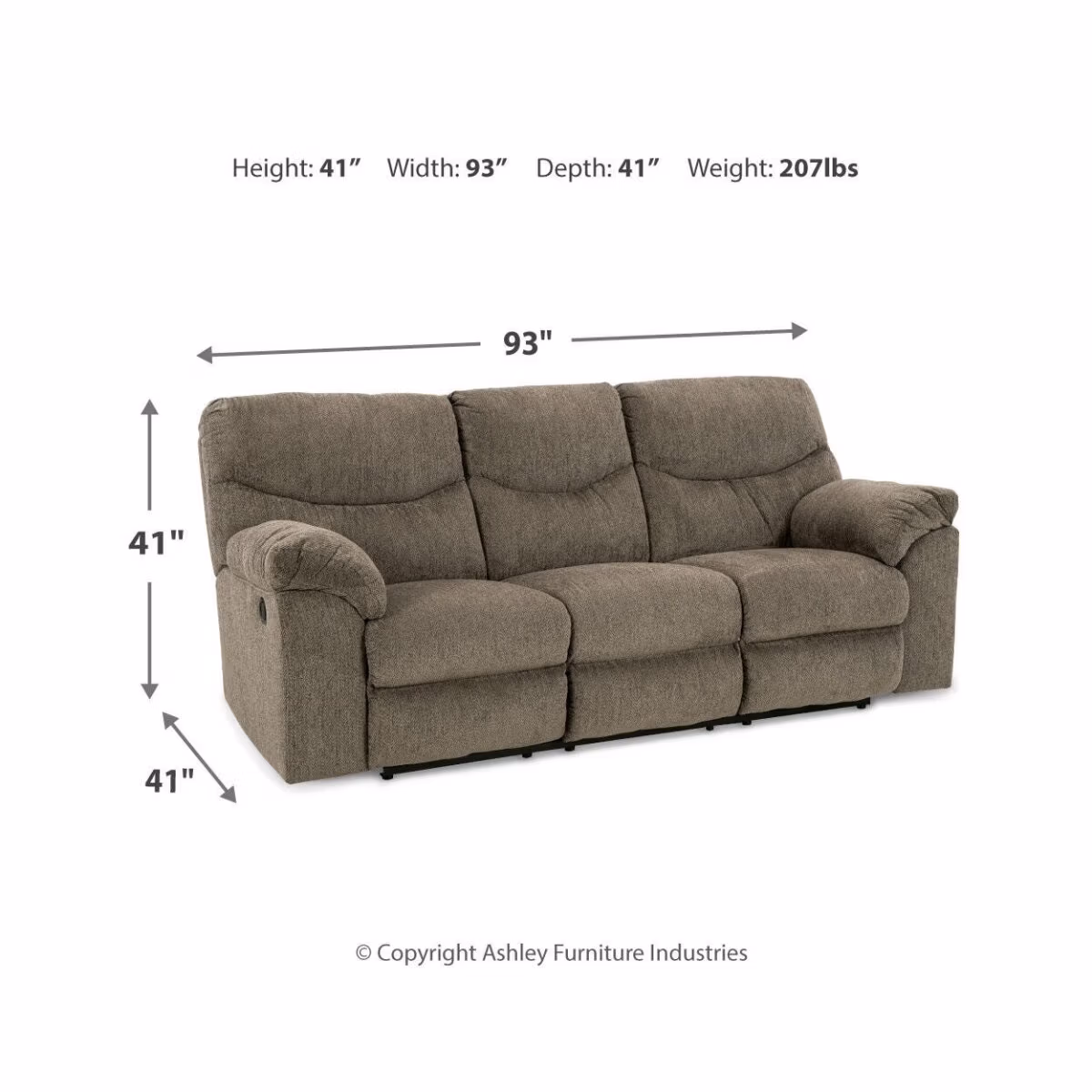 Alphons Reclining Sofa, Loveseat and Recliner - Image 17