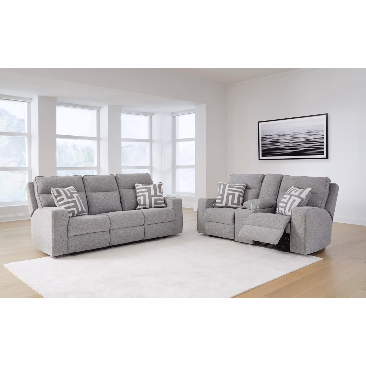 Biscoe Power Reclining Sofa and Loveseat - Image 2