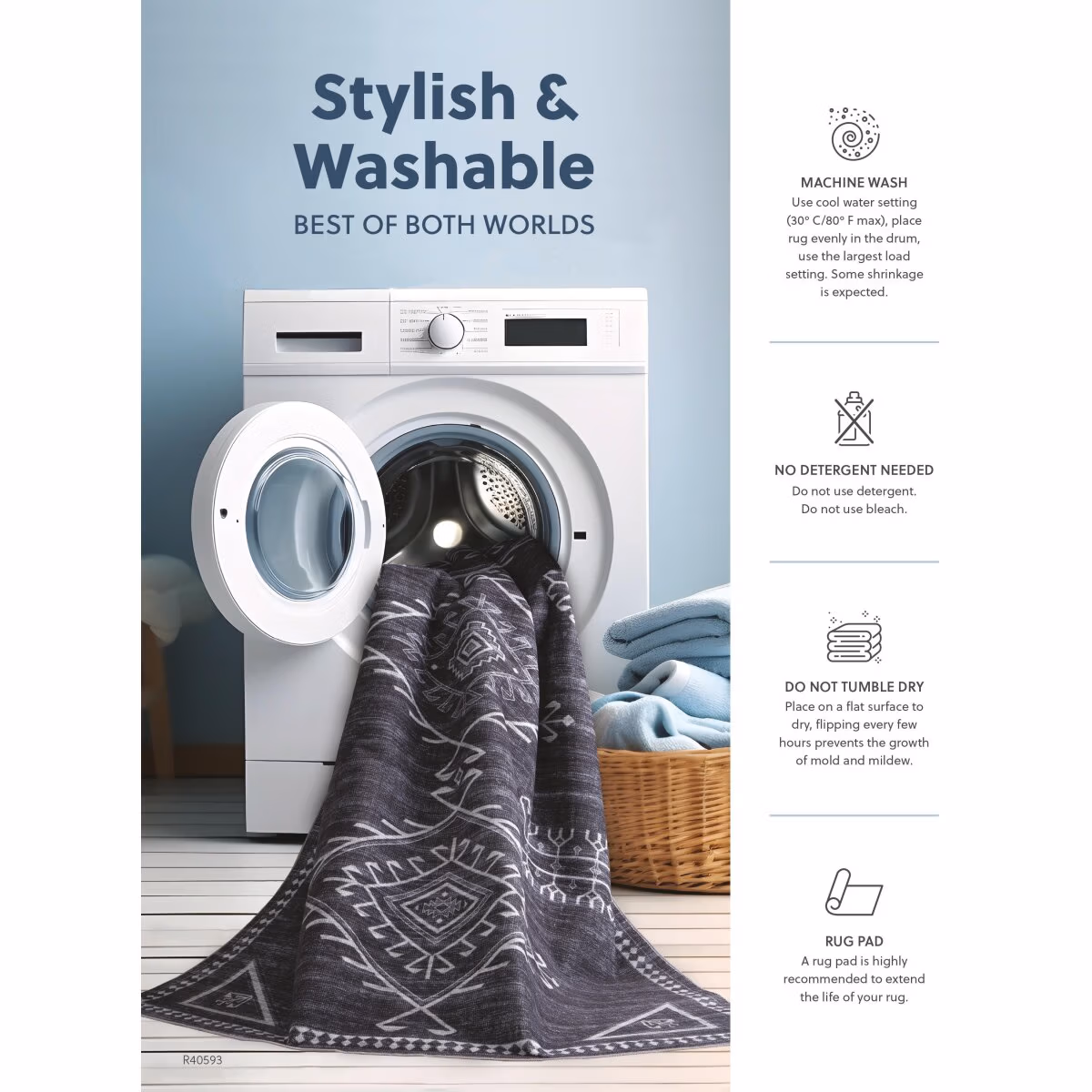 Gregmoore 7'9" x 9'11" Washable Rug - Image 6