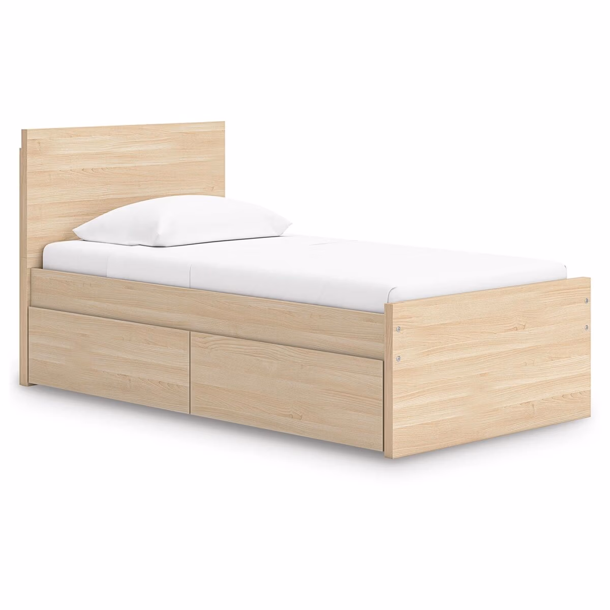 Onita Twin Panel Platform Bed with 1 Side Storage - Image 2