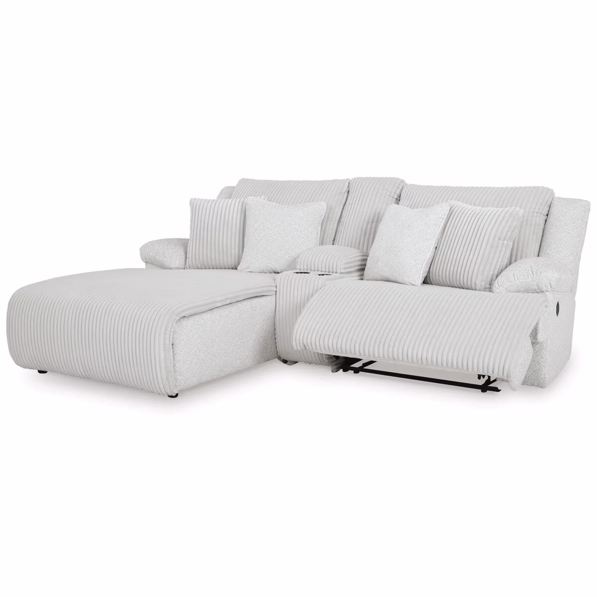 Top Tier 3-Piece Reclining Sectional Sofa with Chaise - Image 4