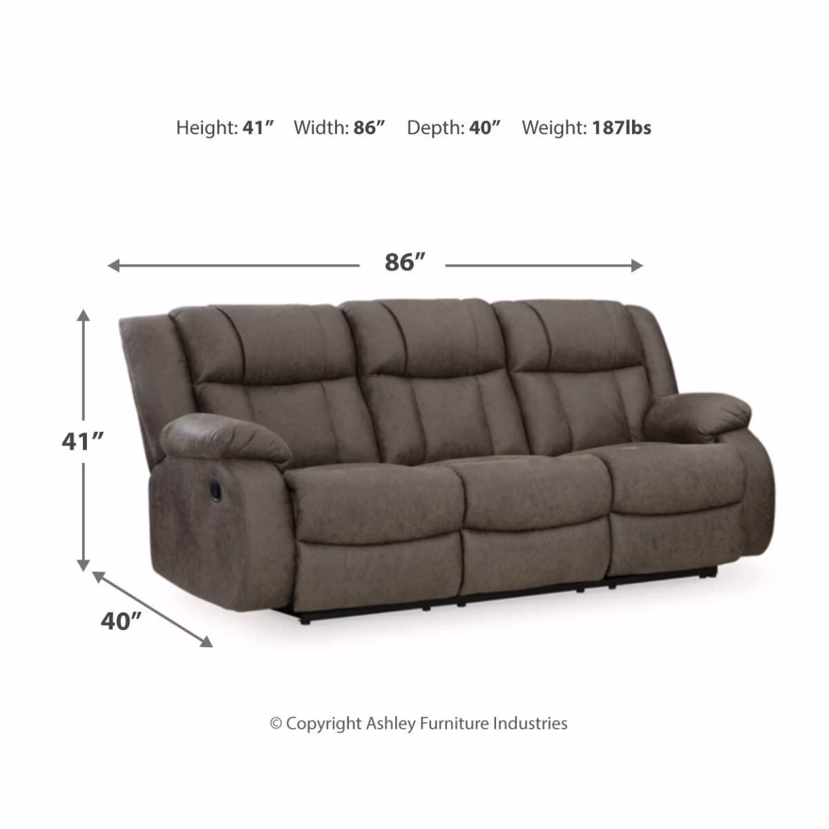 First Base Reclining Sofa, Loveseat and Recliner - Image 21