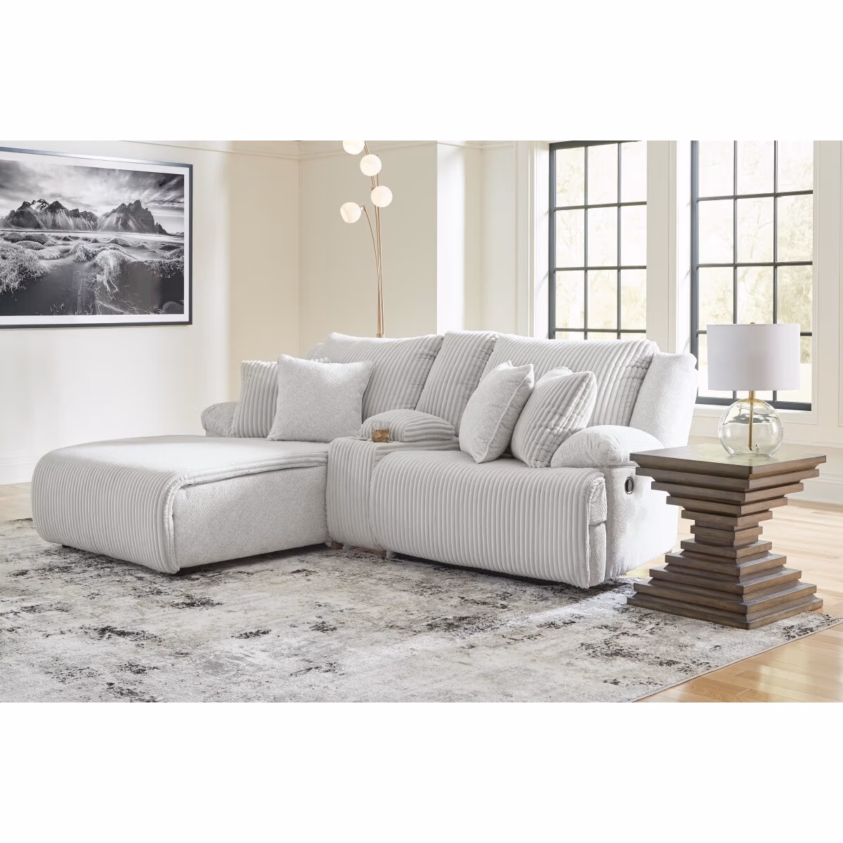 Top Tier 3-Piece Reclining Sectional Sofa with Chaise - Image 3