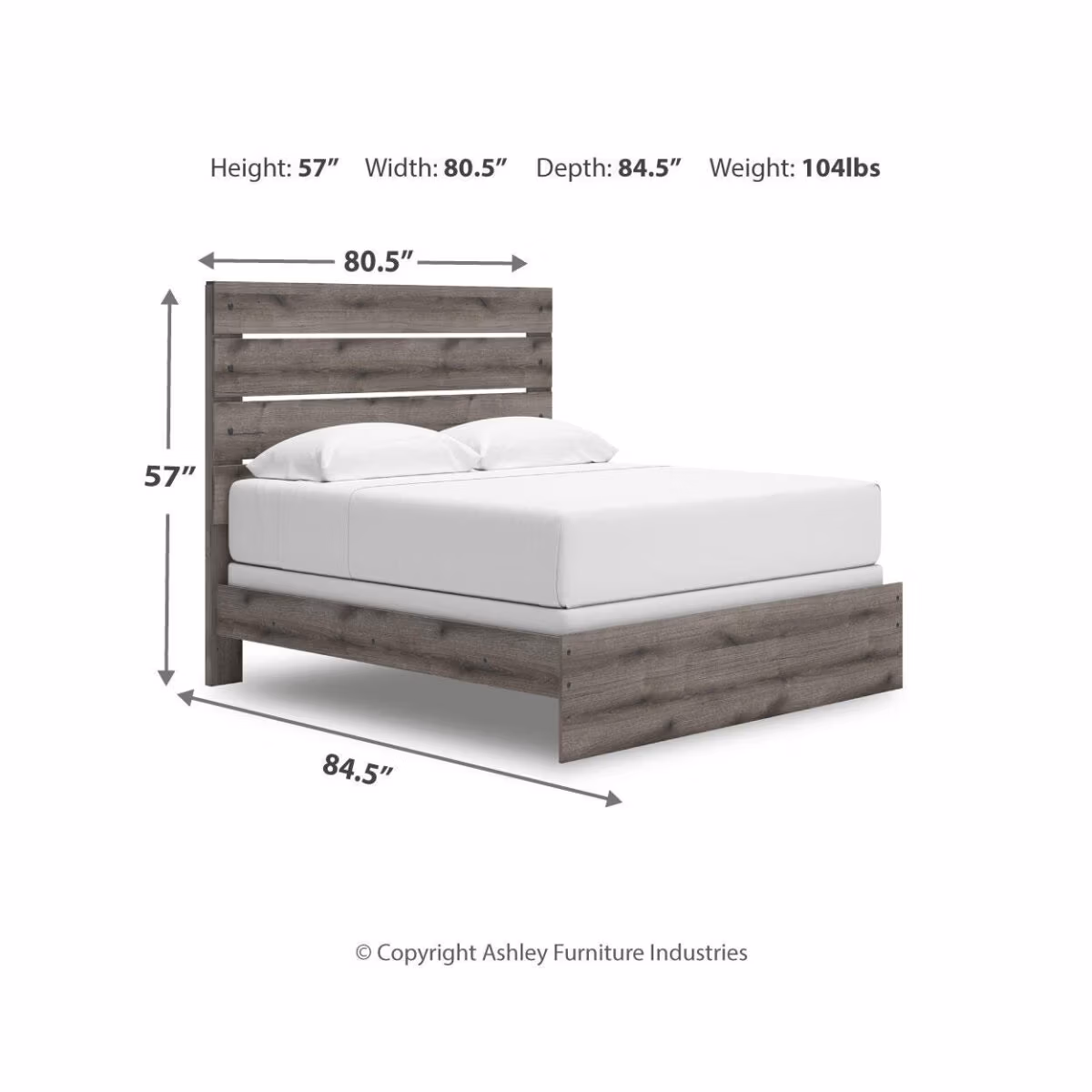 Graystorm King Panel Bed - Image 5