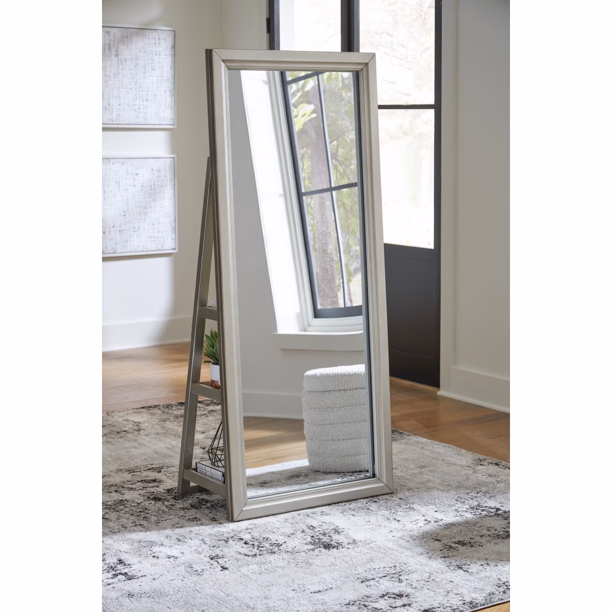 Evesen Floor Standing Mirror/Storage - Image 6