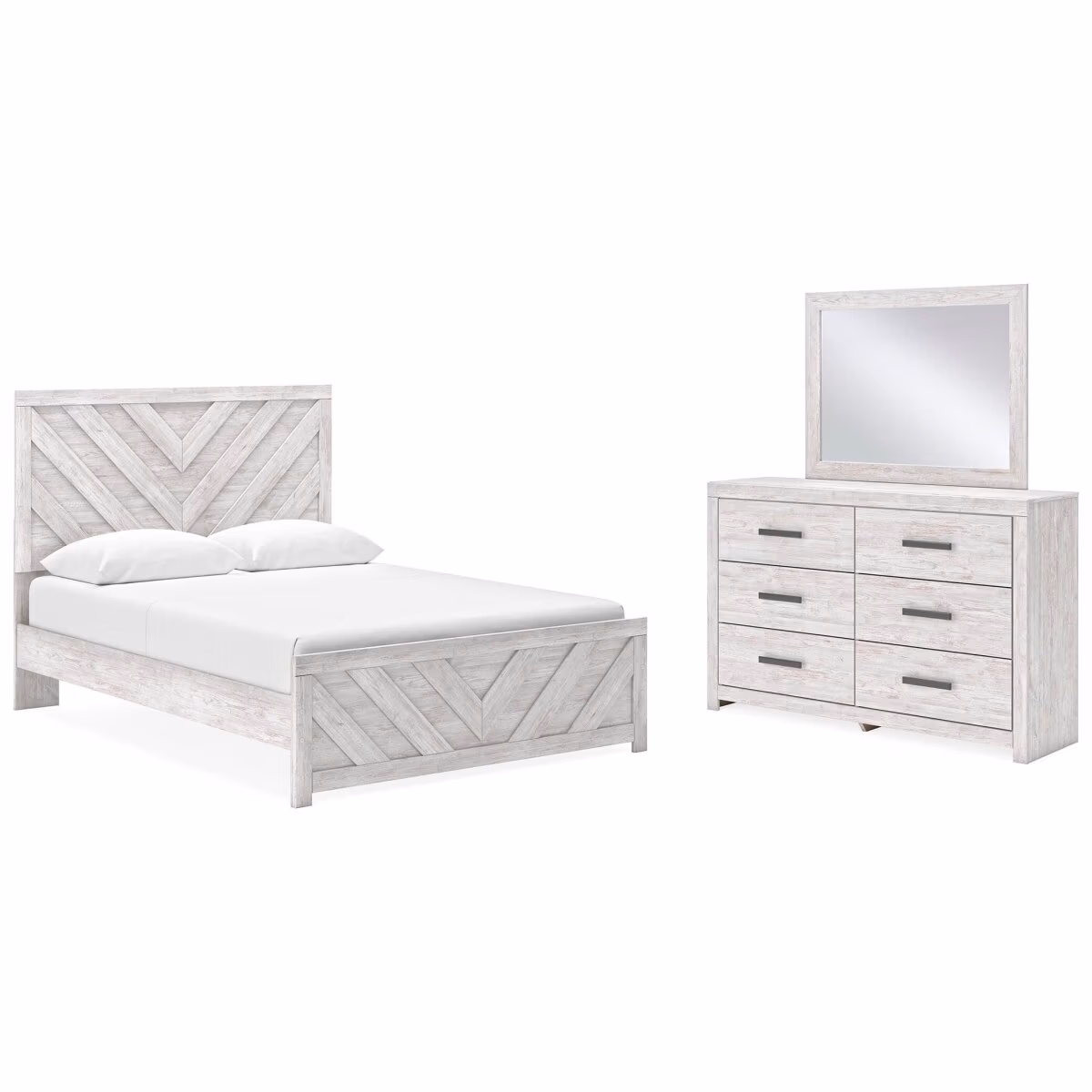 Cayboni Queen Panel Bed, Dresser and Mirror - Image 2
