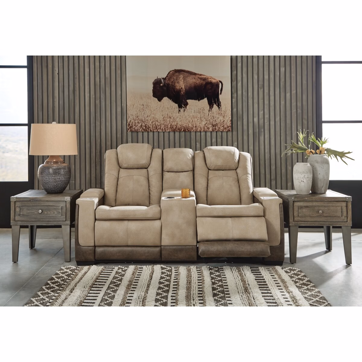 Next-Gen Durapella Power Reclining Loveseat with Console - Image 3