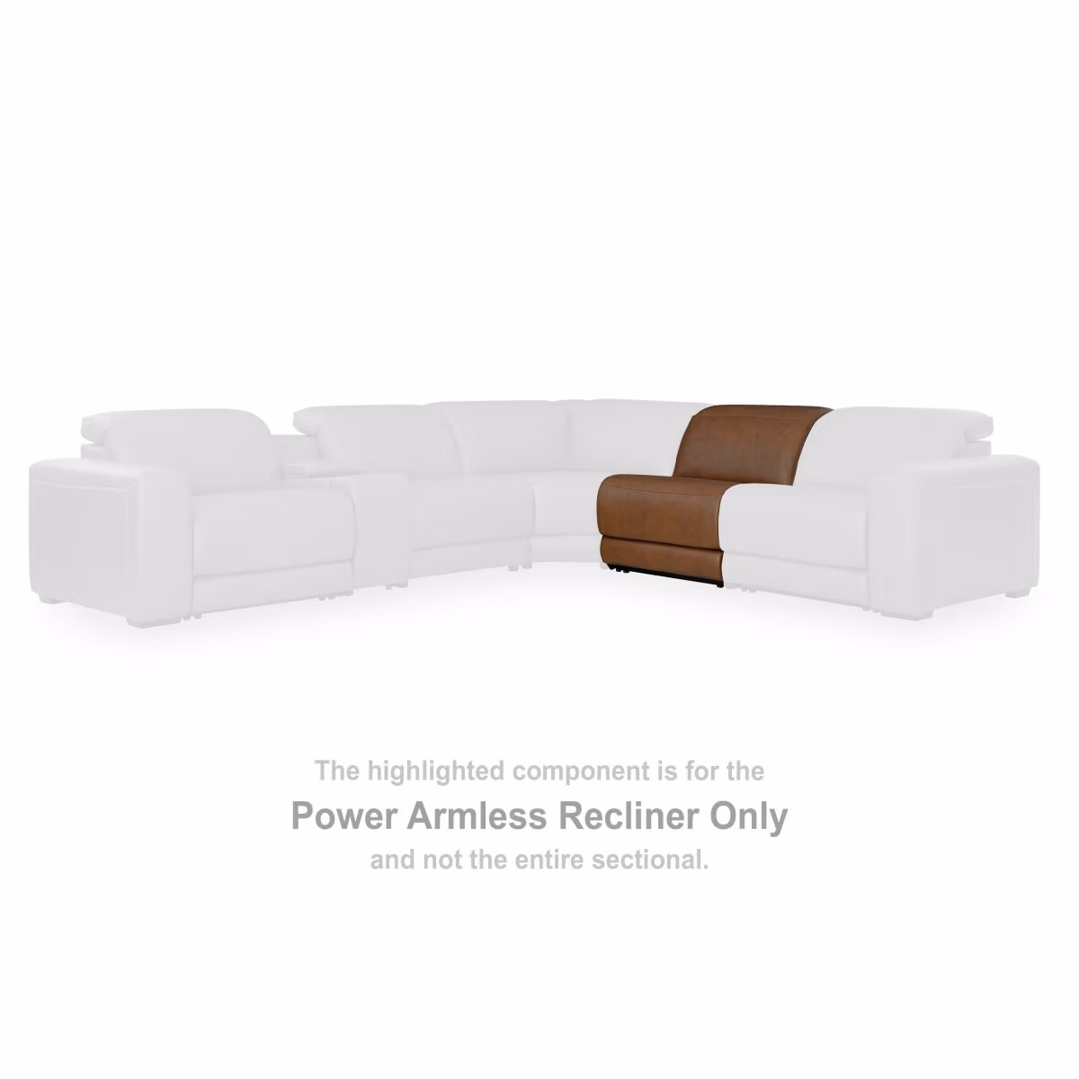 Magic Man Power Armless Recliner - Image 3