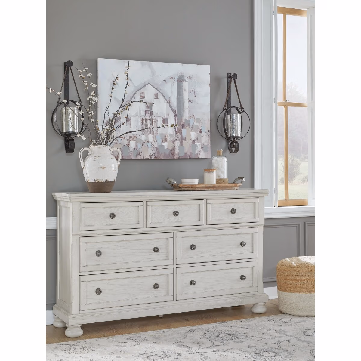 Robbinsdale Queen Panel Bed, Dresser, Chest and 2 Nightstands - Image 16