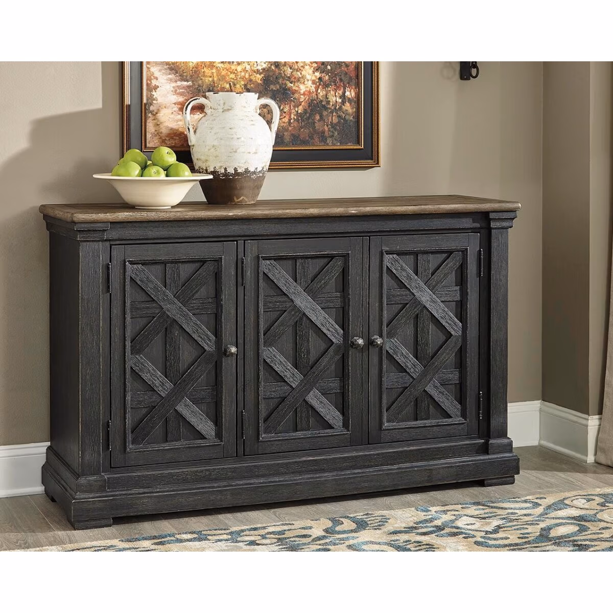 Tyler Creek Counter Height Dining Table and 4 Barstools with Server - Image 17