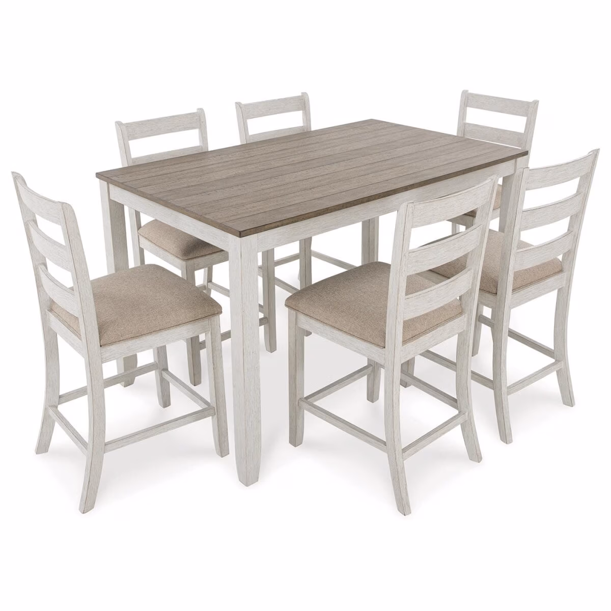 Skempton Counter Height Dining Table and Bar Stools (Set of 7) - Image 5