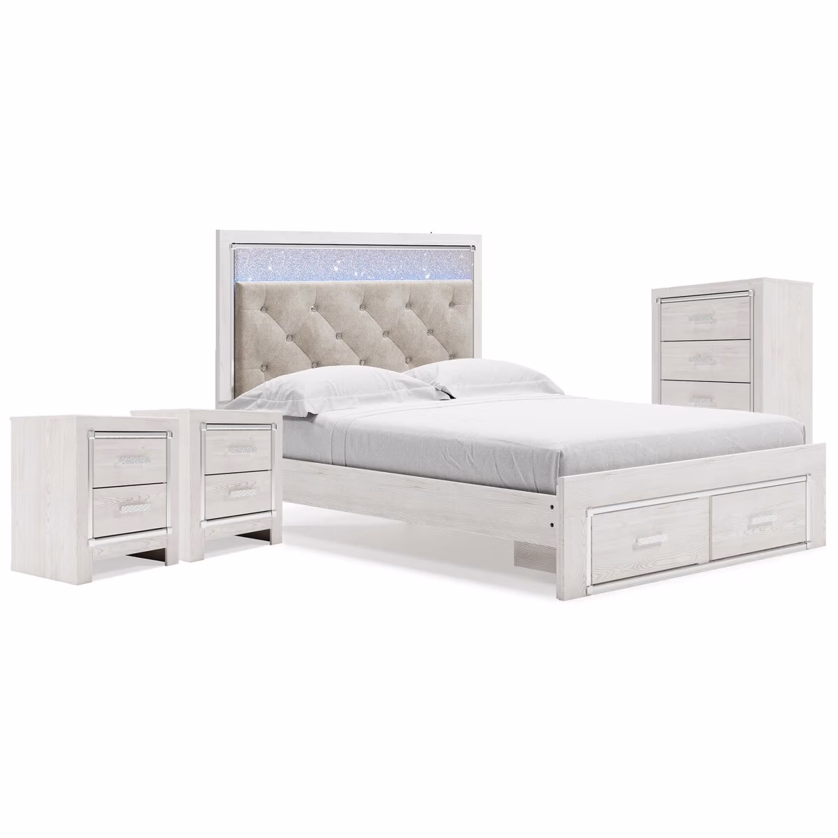 Altyra Queen Storage Bed, Chest and 2 Nightstands - Image 2