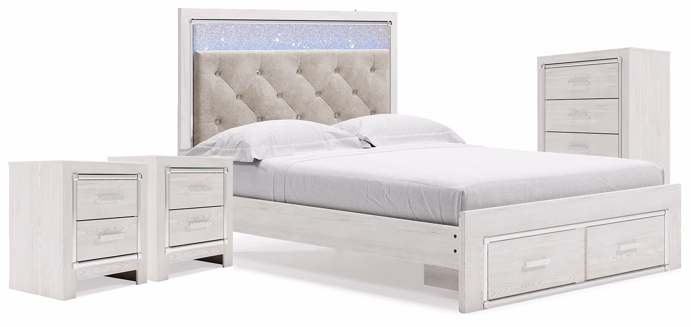 b559738d29066b24b5f7f80c56a72e81 Altyra Queen Storage Bed, Chest and 2 Nightstands - Image 1
