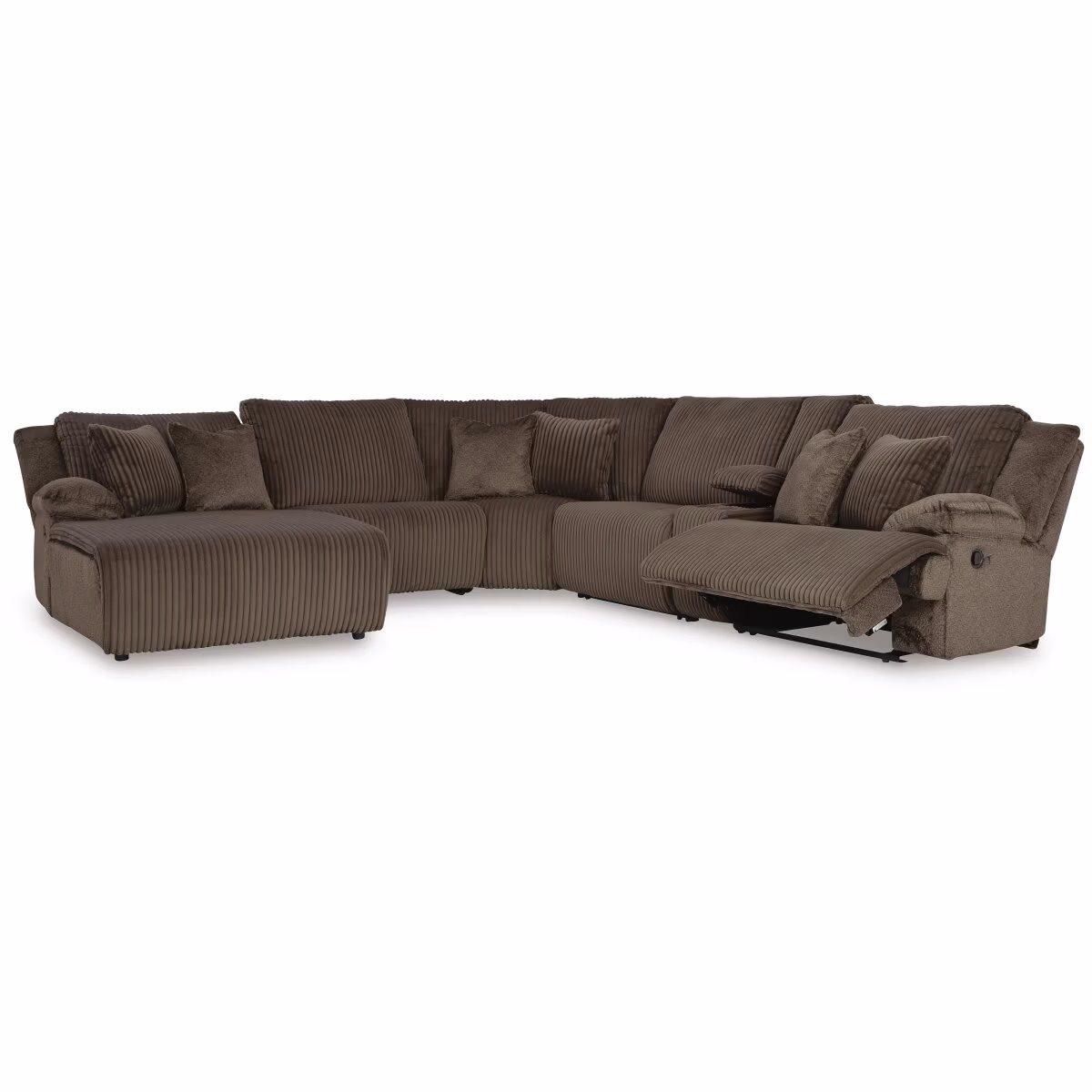 Top Tier 6-Piece Reclining Sectional with Chaise - Image 4