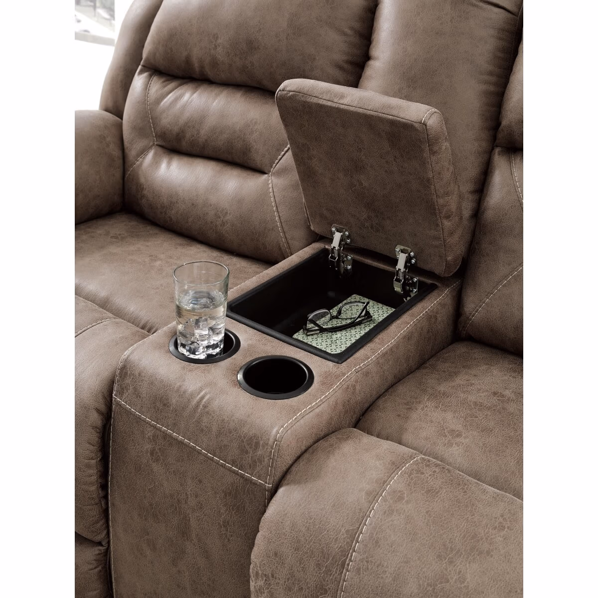Stoneland Power Reclining Loveseat with Console - Image 7