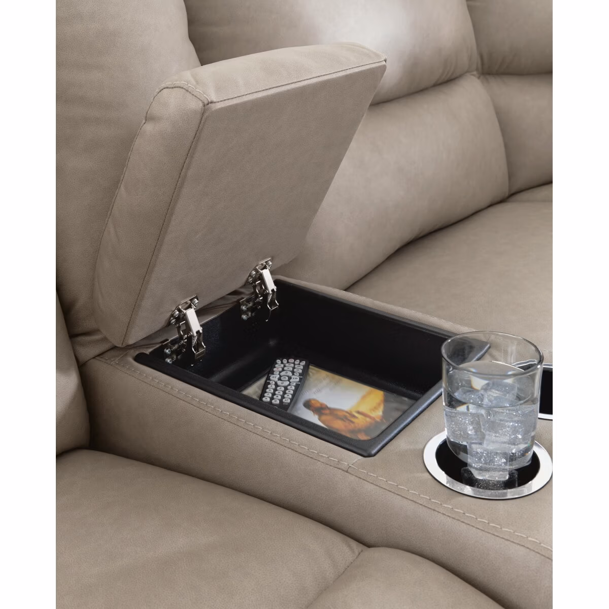 Narwhal Place 6-Piece Reclining Sectional with Storage Console - Image 6