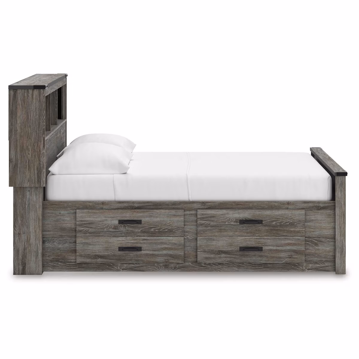 Frandern Full Bookcase Panel Bed with Storage - Image 9
