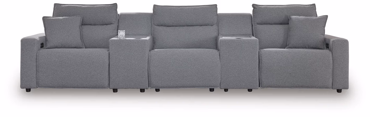 Modmax II 5-Piece Reclining Sectional with Consoles