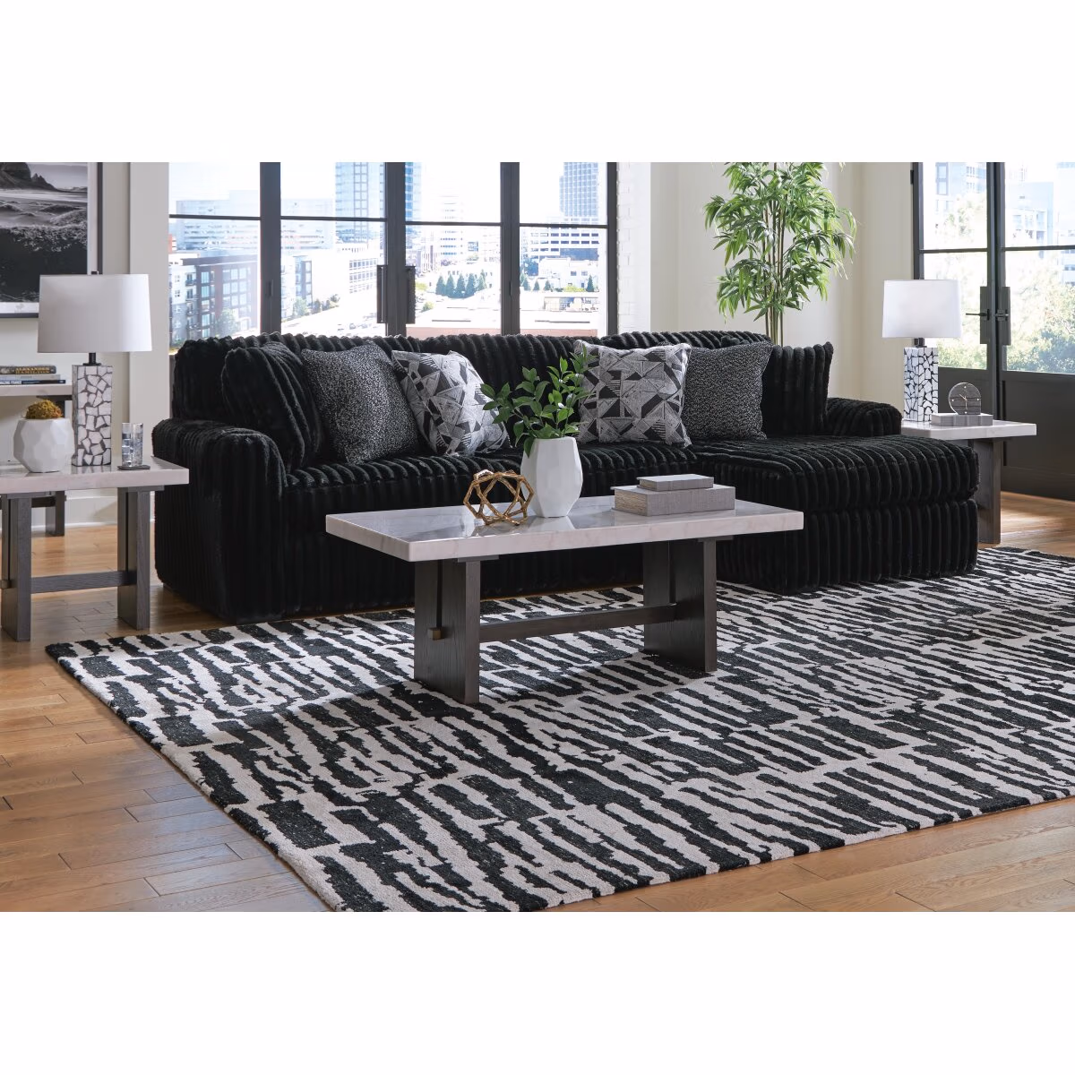 Midnight-Madness 3-Piece Sectional with Chaise - Image 4