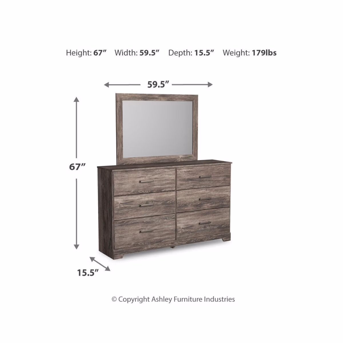 Ralinksi Dresser and Mirror - Image 5