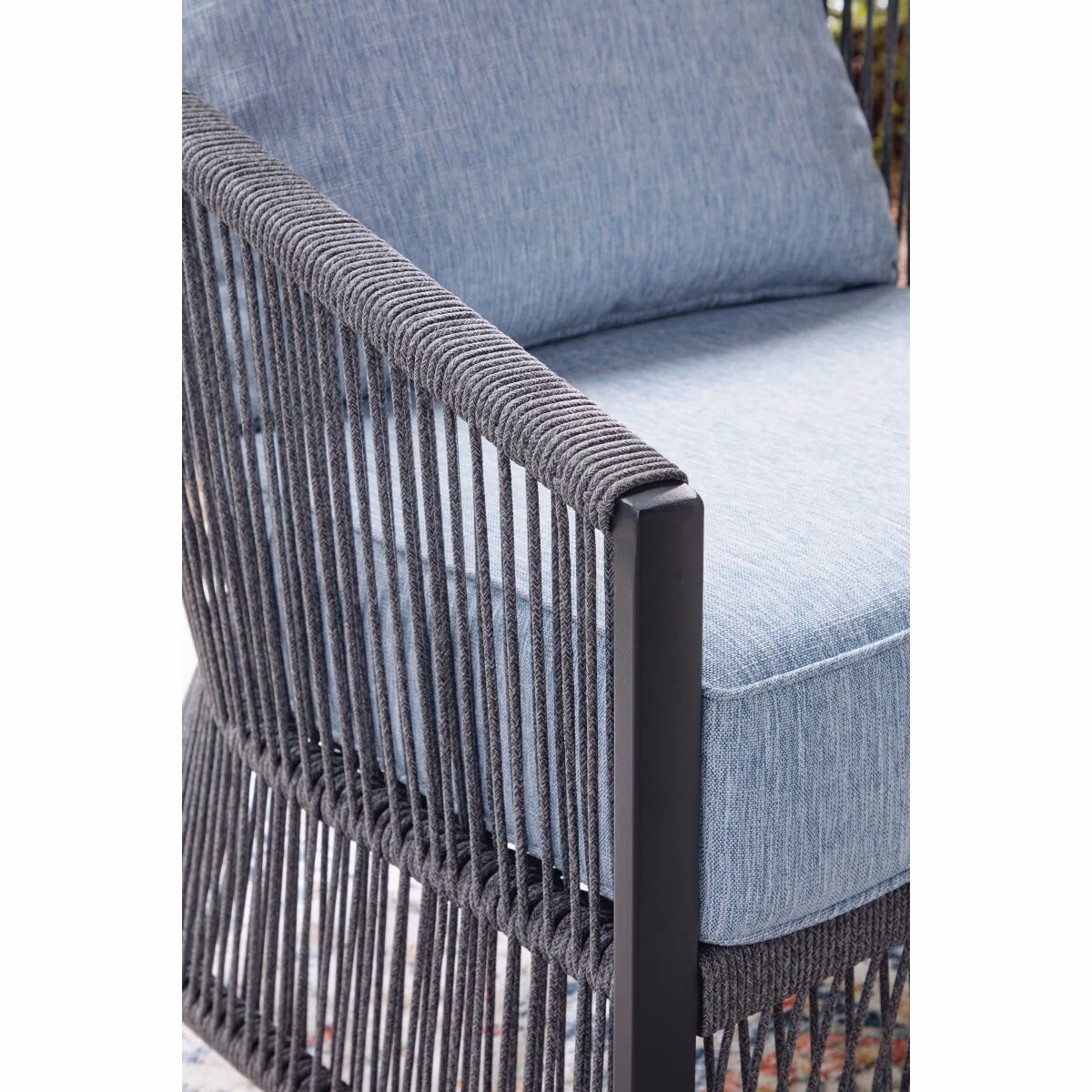 Bridges Beach Outdoor Love/Chairs/Table Set (Set of 4) - Image 7
