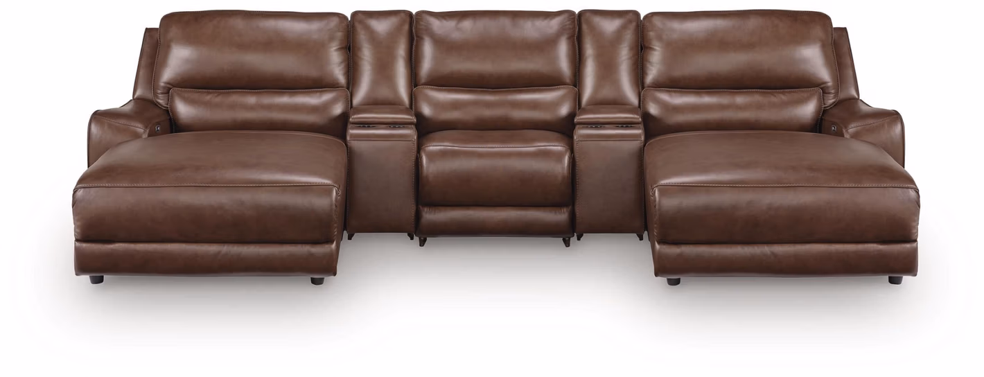 DeepWakes 5-Piece Power Reclining Sectional with Chaise