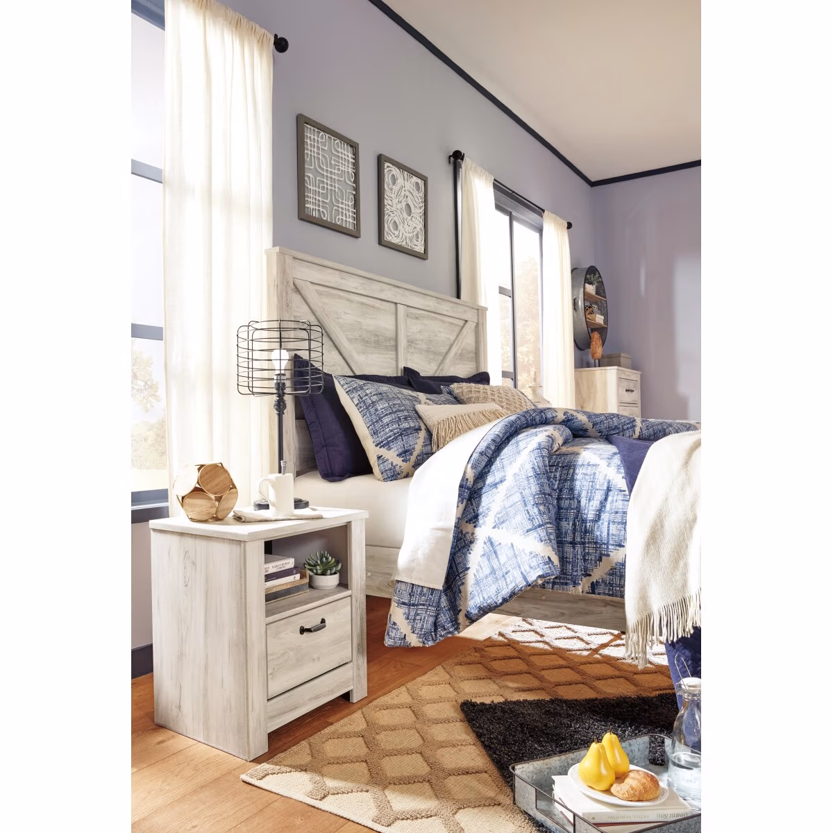 Bellaby King Crossbuck Panel Bed - Image 7