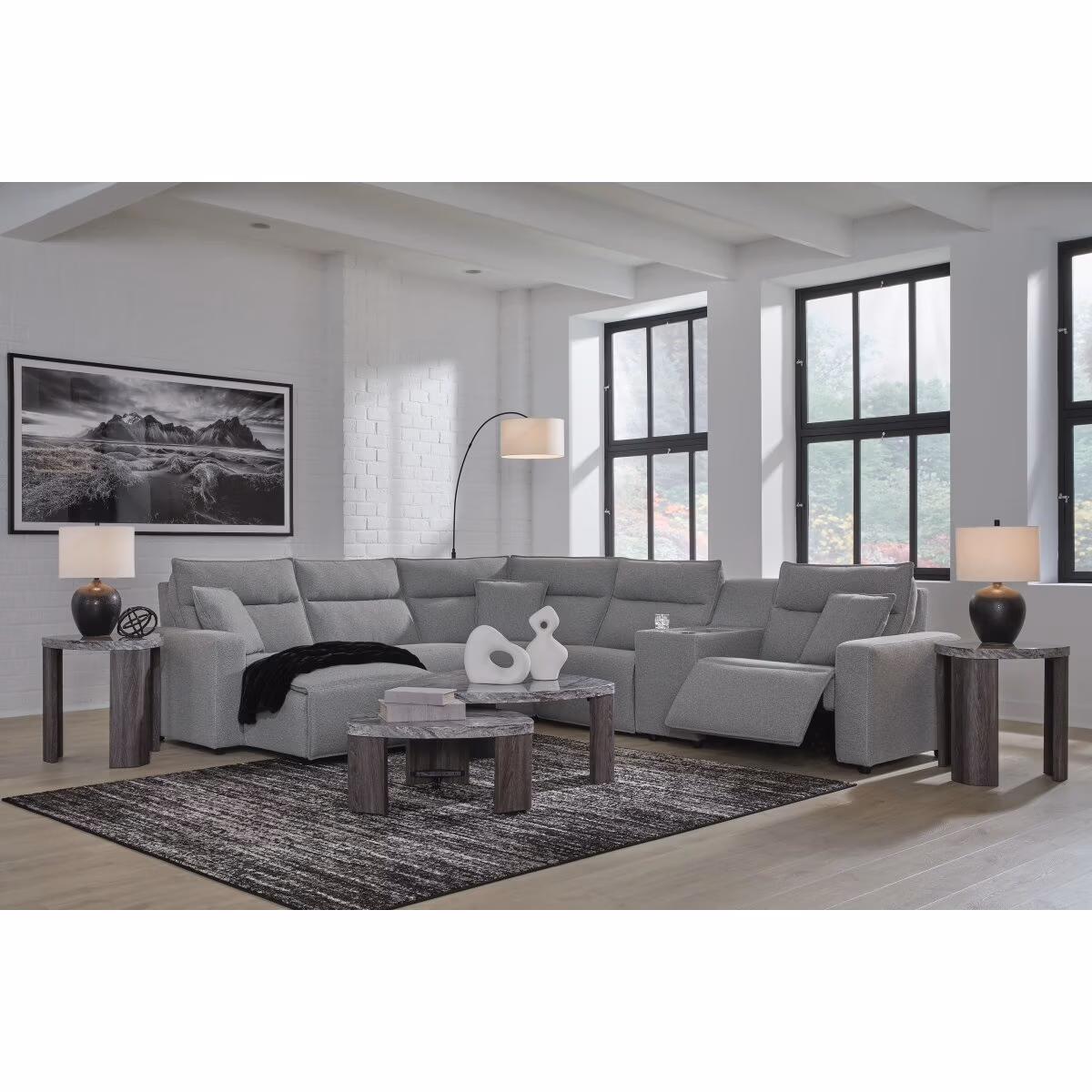 Modmax II 6-Piece Power Reclining Sectional with Chaise and Console - Image 4
