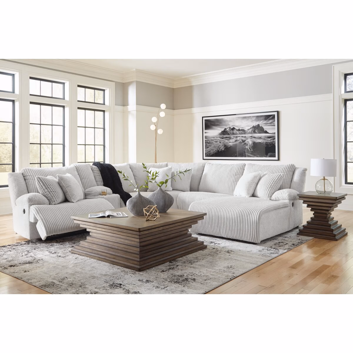 Top Tier 6-Piece Reclining Sectional with Chaise - Image 6