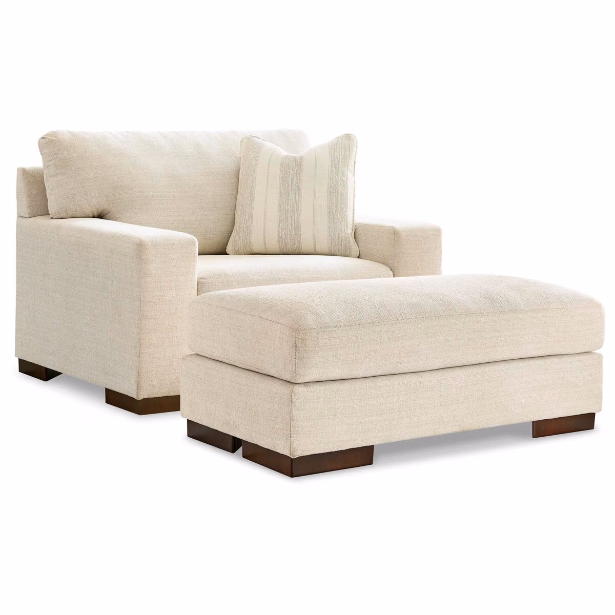 Maggie Oversized Chair and Ottoman - Image 3