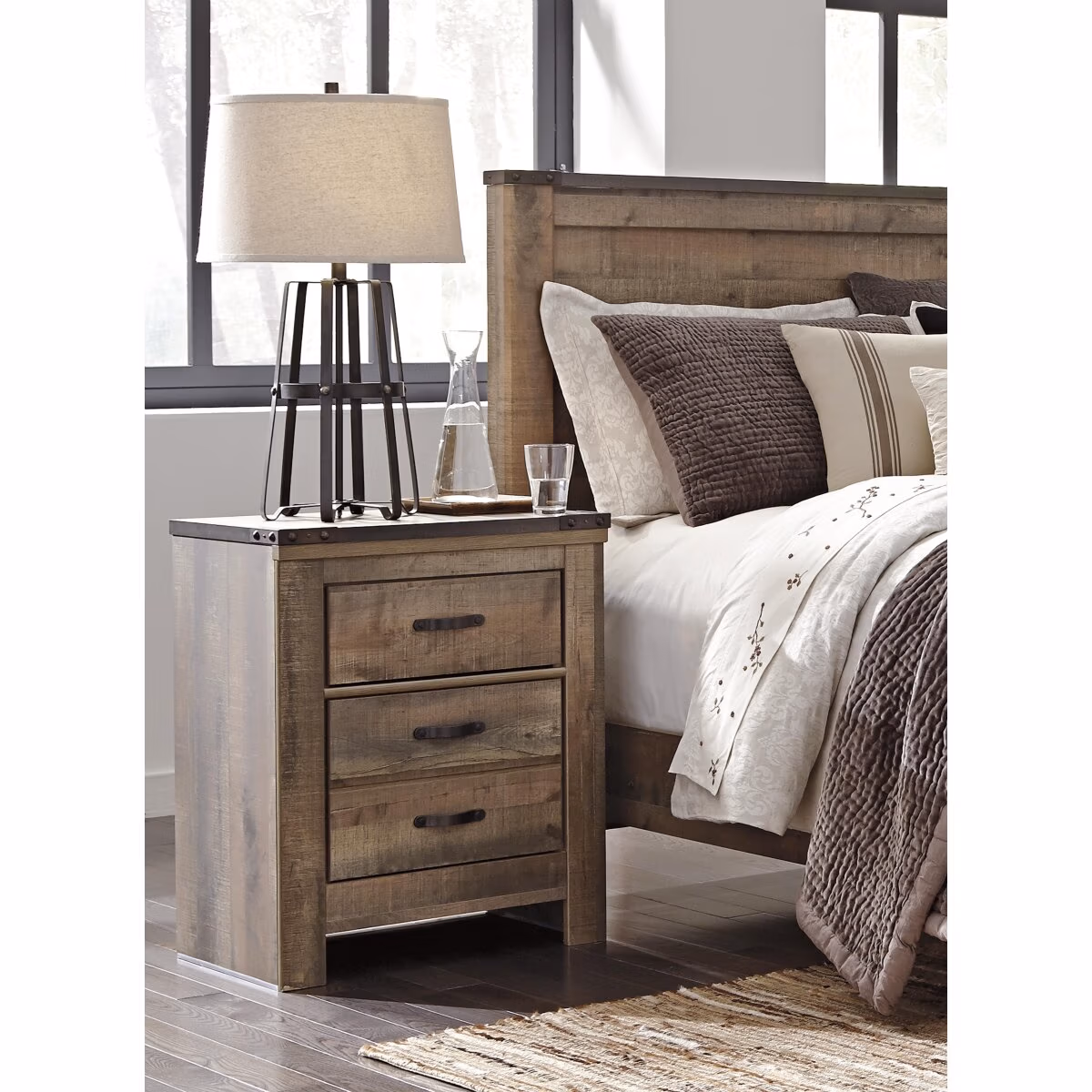 Trinell King Panel Bed, Dresser, Mirror and Nightstand - Image 7