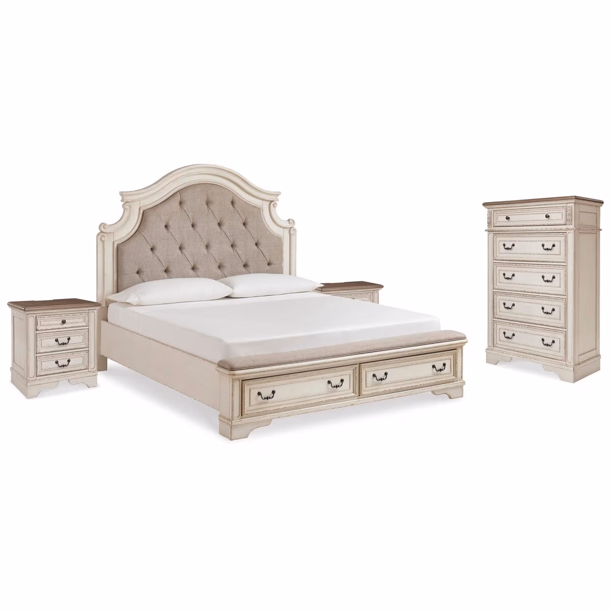 Realyn King Storage Bed, Chest and 2 Nightstands - Image 2
