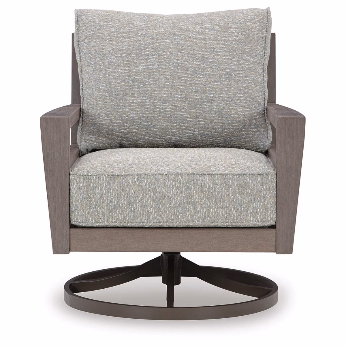Hillside Barn Outdoor Swivel Lounge with Cushion - Image 4