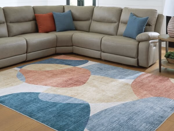 Chanleigh Washable 7'6" x 9'6" Area Rug - Image 3