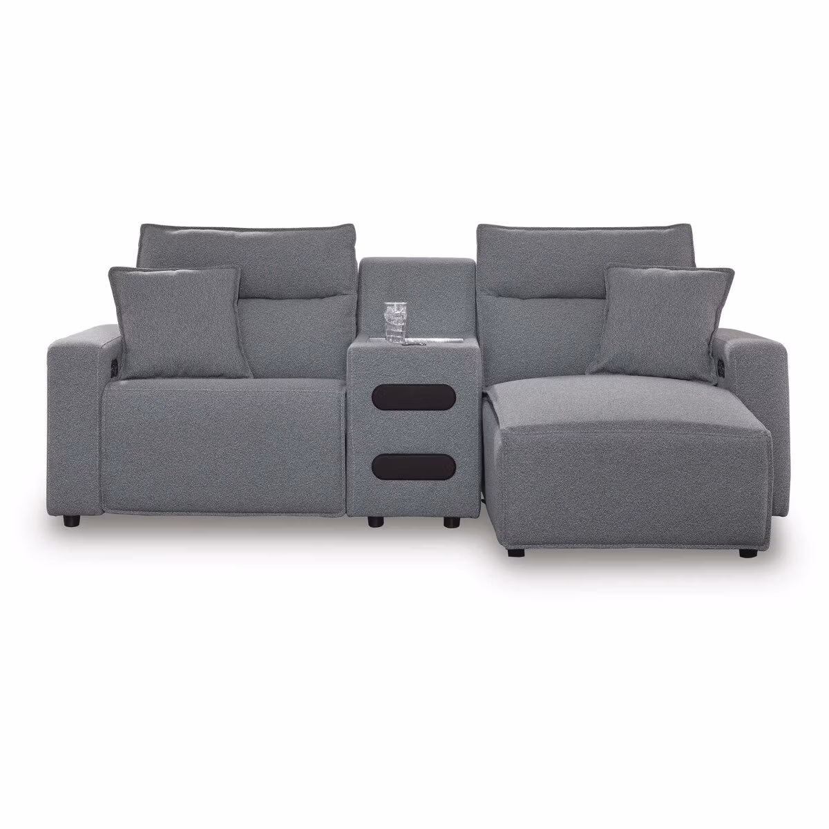 Modmax II 3-Piece Power Reclining Sectional with Chaise and Audio Console - Image 2
