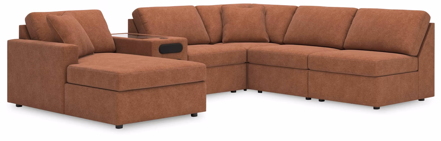 beb43fb50ce5577ff394388267d16e8a Modmax 6-Piece Sectional with Chaise - Image 1