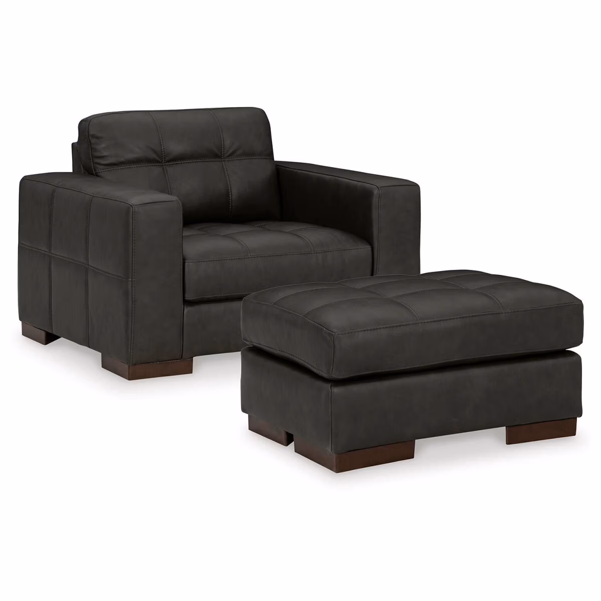 Luigi Oversized Chair and Ottoman - Image 3
