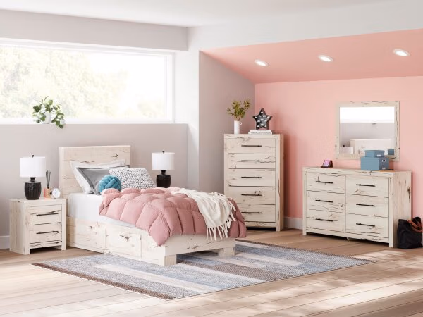 Lawroy Twin Panel Bed with Storage - Image 11