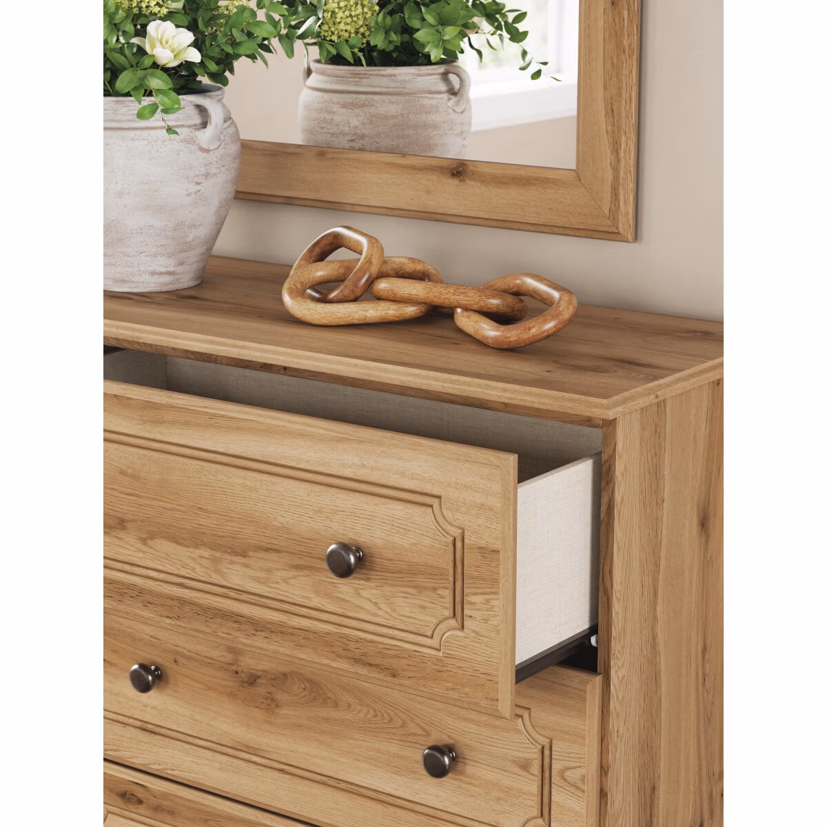 Aleaport King Panel Bed, Dresser, Mirror and Nightstand - Image 22
