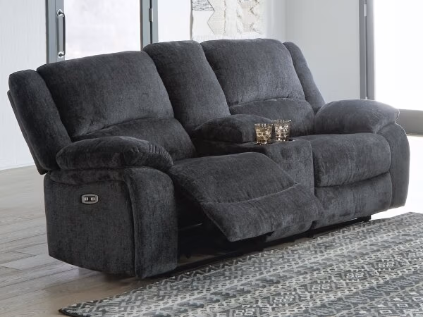 Draycoll Power Reclining Loveseat with Console - Image 3