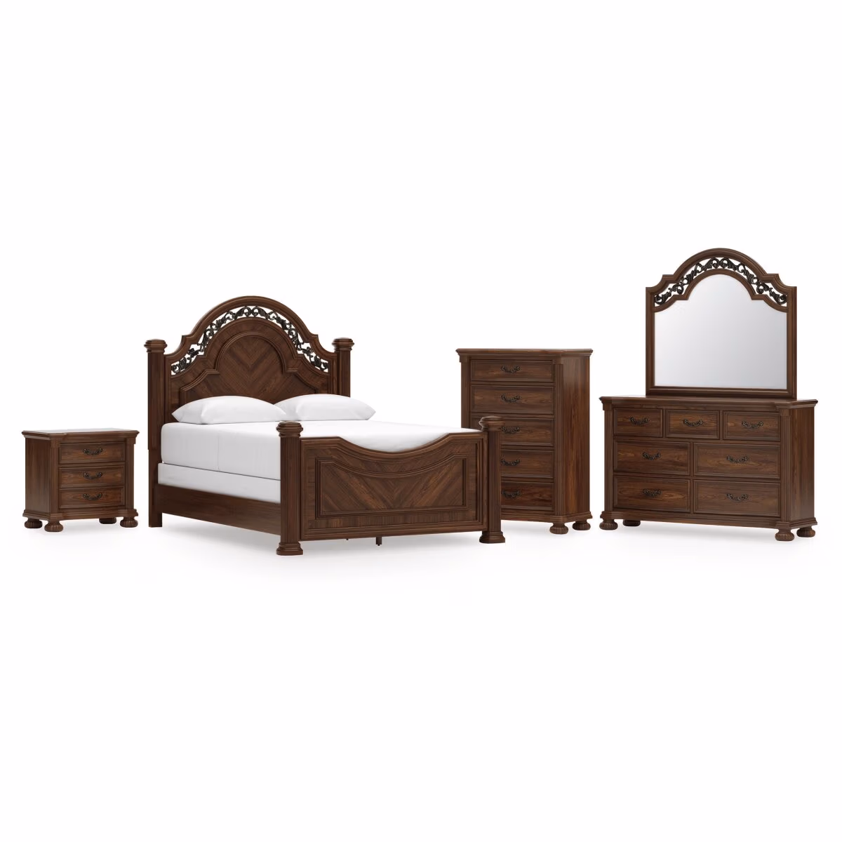 Lavinton Queen Poster Bed, Dresser, Mirror, Chest and Nightstand - Image 2