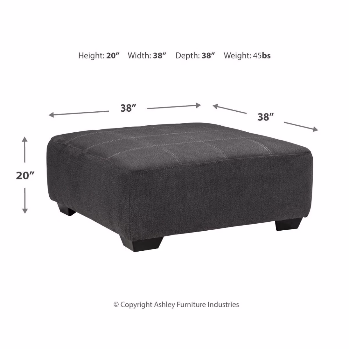 Ambee Oversized Accent Ottoman - Image 4