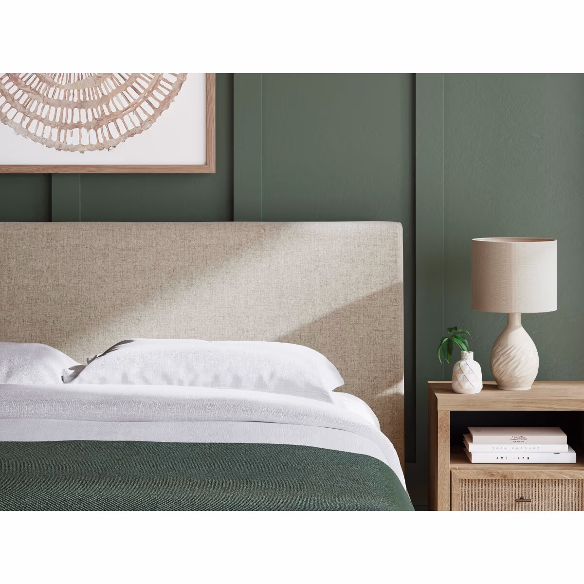 Cielden California King Upholstered Bed with Roll Slats - Image 10