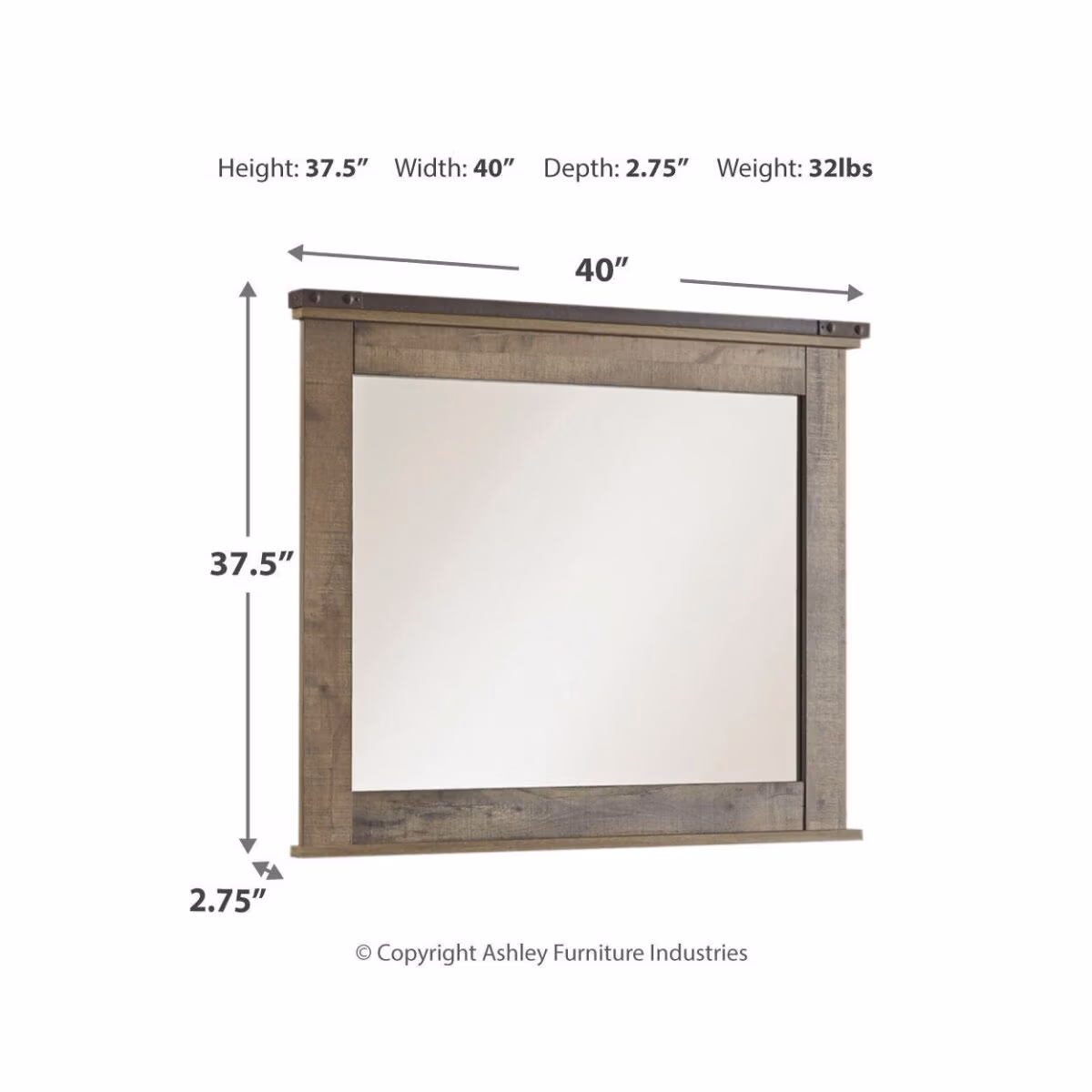 Trinell Full Panel Bed, Dresser, Mirror and Nightstand - Image 9